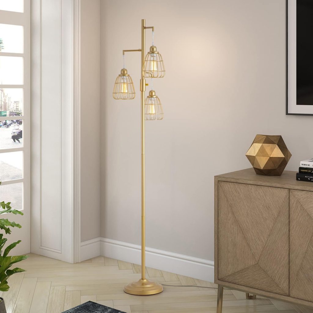 floor lamp with table