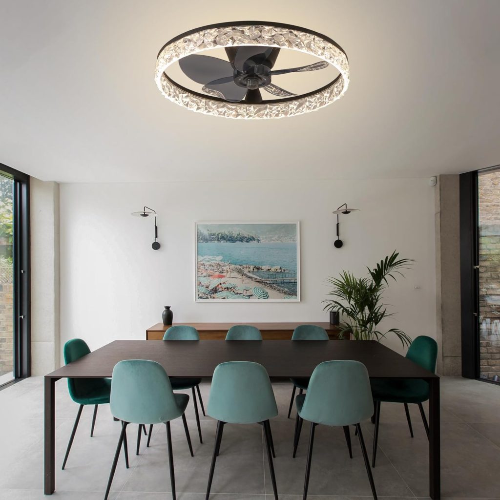 modern ceiling fan with light