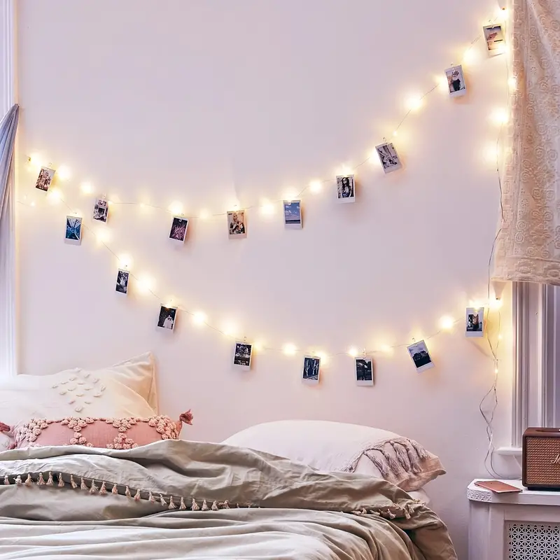 fairy lights bedroom