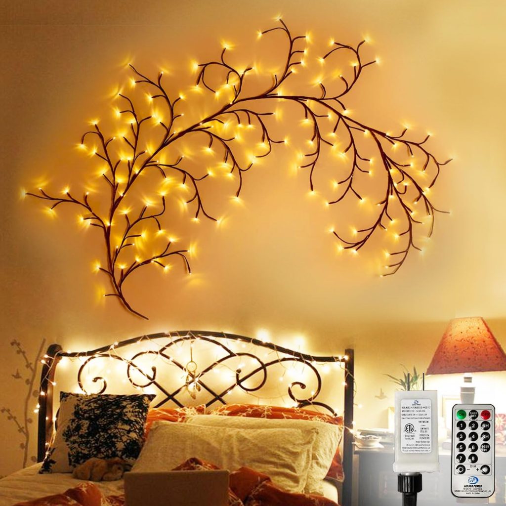 fairy lights bedroom