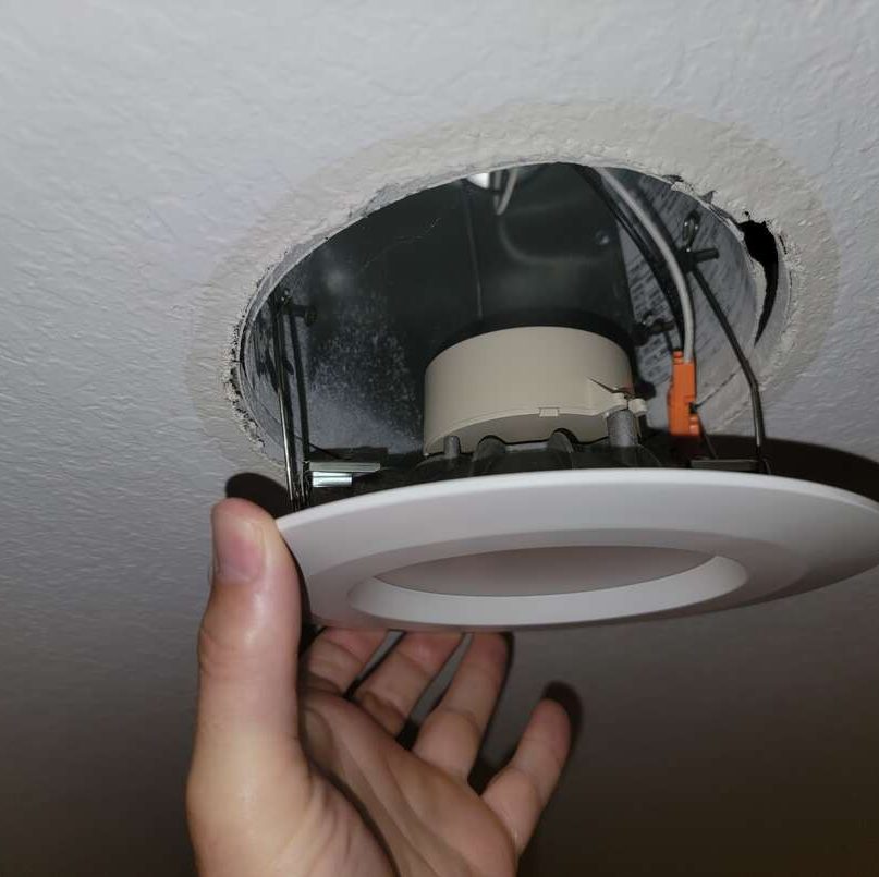 	
installing recessed led lighting