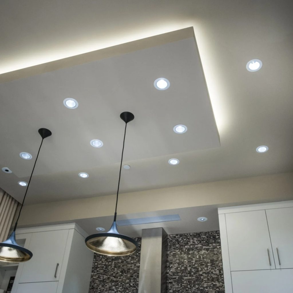 	
recessed lighting